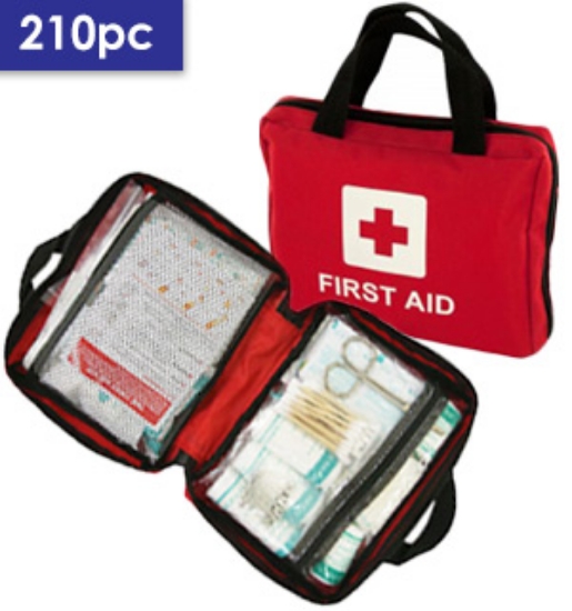It's the Boy Scout motto; Be Prepared! And you will be prepared for most common mishaps, accidents and minor injuries with the <strong>210 Piece Emergency First Aid Pocket Kit</strong>.