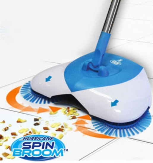 Stop spreading your mess around. Endless dust lines, annoying crumbs, and constant bending are a thing of the past with the official <strong>Hurricane Spin Broom