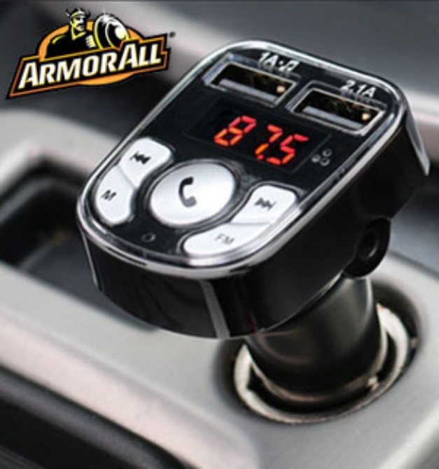 The Armor All Bluetooth FM Transmitter is the convenient all-in-one solution for cars that don't have Bluetooth capabilities.