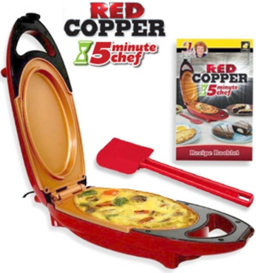 <strong><em>Cook Meals, Snacks, & Desserts In Minutes!</em></strong>
<br /><br />
Make delicious homemade meals fast and easy with the Red Copper 5 Minute Chef.