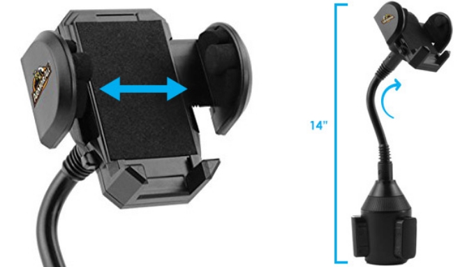 Picture 2 of Armor All Gooseneck Cup Holder Phone Mount