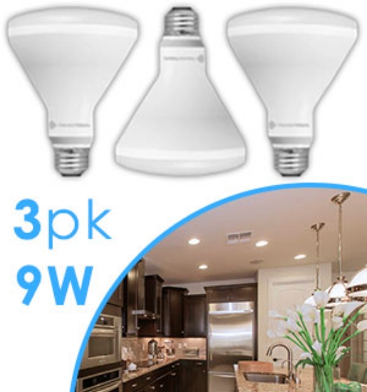 Here's a bright idea: dimmable flood light LED bulbs! Each bulb in this 3 Pk gives you 650 lumens of high-quality light with less than 1/8th of the energy use.