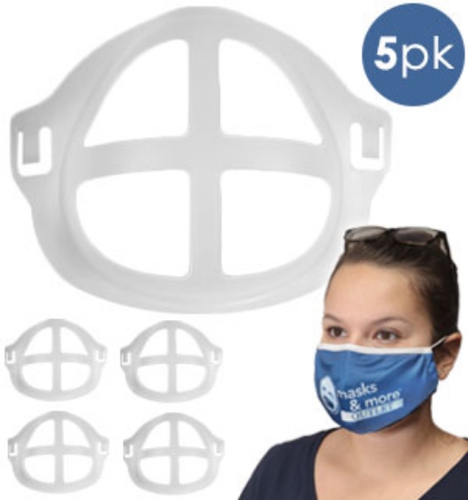 Ever have trouble breathing with a mask on? This easily and comfortably fits on your face and puts a barrier between you and whatever mask you are wearing.