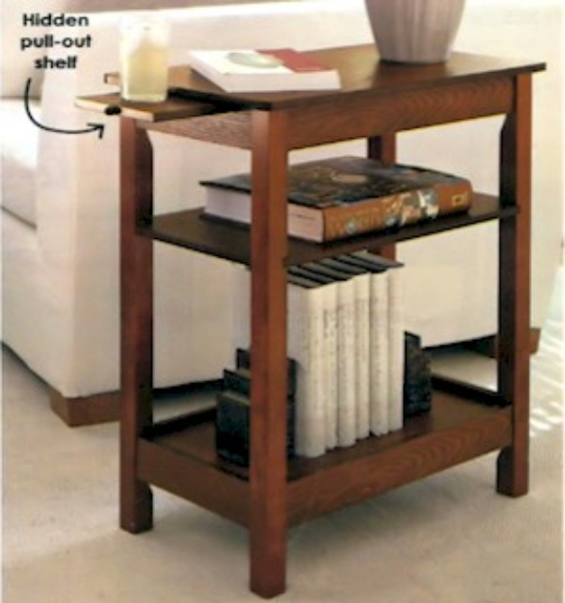 Picture 5 of Mahogany Colored Wooden Side, End and Accent Table