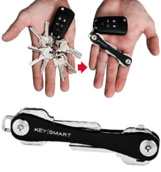 KeySmart is the ultimate minimalist key organizer that eliminates bulky, noisy keys for good. KeySmart fits perfectly in your pocket, without poking or jabbing, for easy access and a comfortable daily carry.