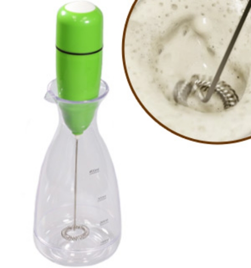 Use this <em>Deluxe High Speed, Handheld Frother w/ Frothing Container</em> to turn ordinary cream into a rich, creamy froth that will make drinking coffee a whole new experience.