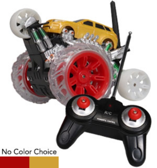 This flashy spinning cyclone RC stunt truck will wow, surprise, and impress with blazing lights and impressive tricks.