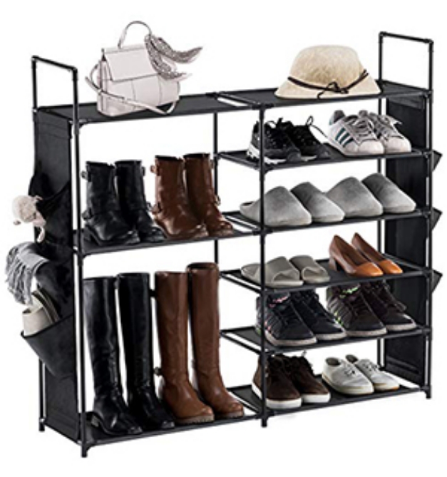 Keep your shoes from piling up and get them organized with the 6-Tier Shoe Rack by YOUDESURE.