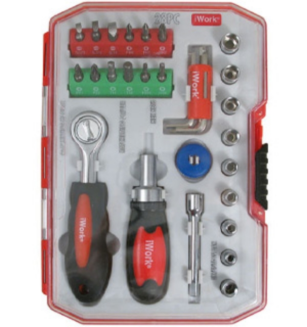 28PC Socket & Ratchet Set