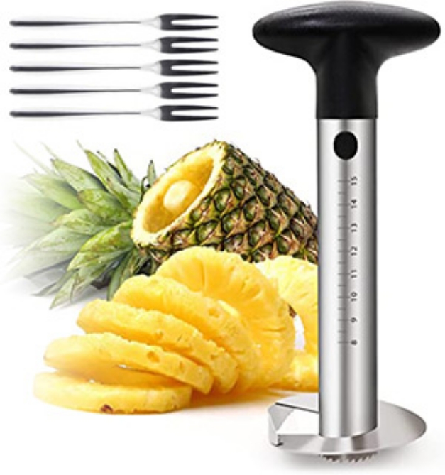 Pineapple Corer with Mini Fork Set