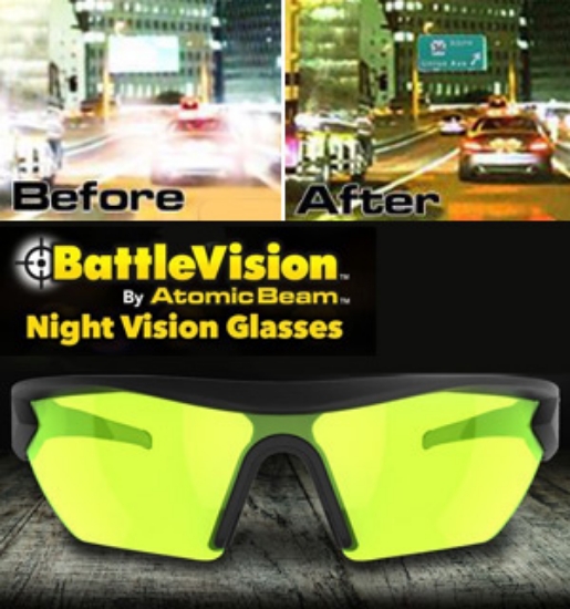 Made with high-tech lenses, these yellow-tinted glasses are designed to be worn at night or in low light conditions like fog and rain.