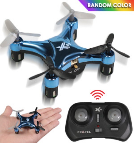 A 6-axis gyroscope ensures stable flight for a surprisingly nimble drone. The remote control lets you do 360 degree stunt rolls with multiple speed settings to accommodate beginners and expert pilots alike. Durable tri-tipped blades can take a beating, but it includes spare parts if you need them.