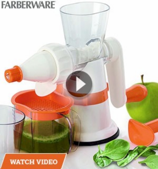 Kick your healthy lifestyle up a few notches with this Professional Cold Press Juicer from Farberware.