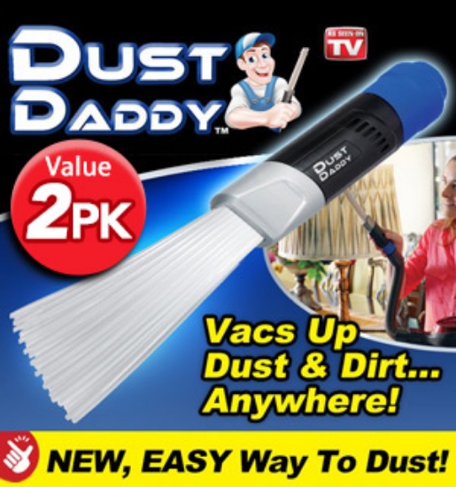 The Official As Seen On TV Dust Daddy easily cleans all the stubborn places where dust and allergens like to hide. And now you get 2 in a special double value pack! It's like getting 2 for the price of 1.