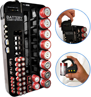 Battery Caddy - Organizer & Tester