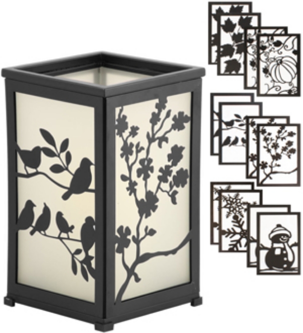 Add a stunning accent piece to your home with the Pacific Accents Metamorphis Interchangeable Lantern.