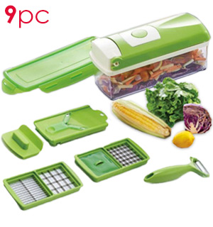 9pc Dicer & Slicer Set with Bonus Peeler