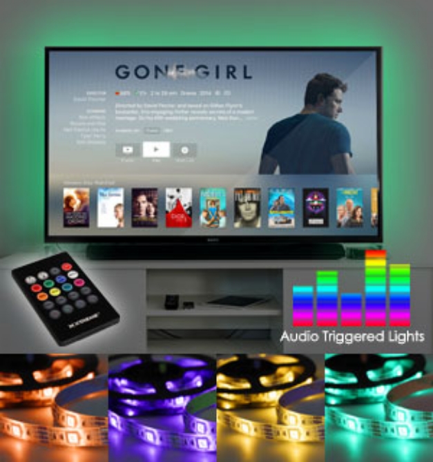 Picture 6 of Sound Activated LED Light Strips with Remote