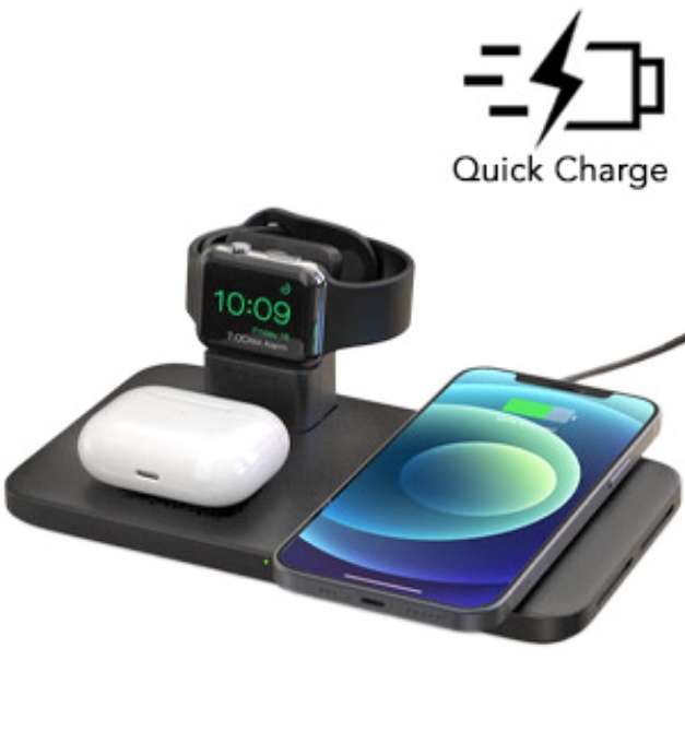 Picture 1 of Fast-Charging Multi Wireless Charger Pad For Phones, Apple Watches, And AirPods
