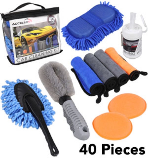 40 Piece Deluxe Car Cleaning Kit