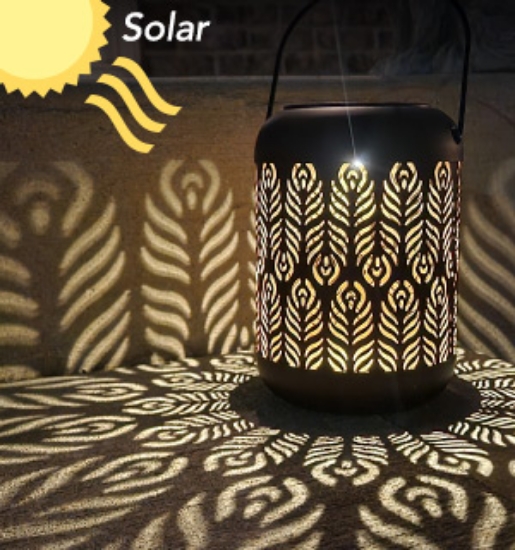 Solar-Powered Shadow Decoration Lantern