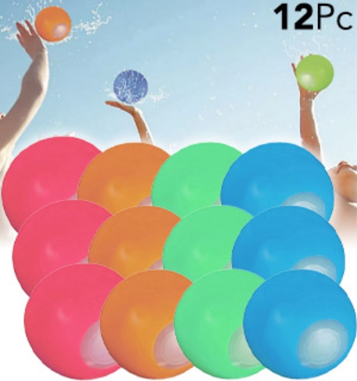 12-Pack Amazing Reusable Water Balloons