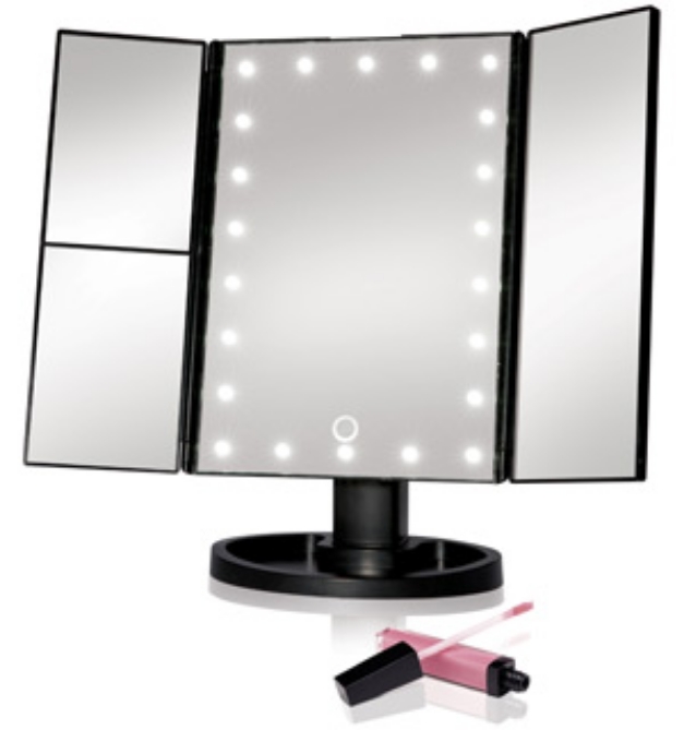 Picture 1 of Picture Perfect Light-Up Tri-Fold Beauty Mirror