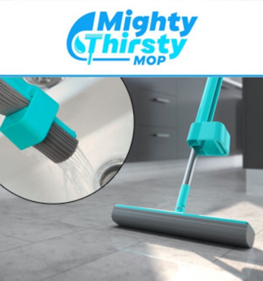 Mighty Thirsty Mop - Absorb, Lift, and Clean Any Mess!