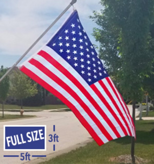 Picture 1 of American Flag - 3x5 Foot (Standard Size) - Limit of 8