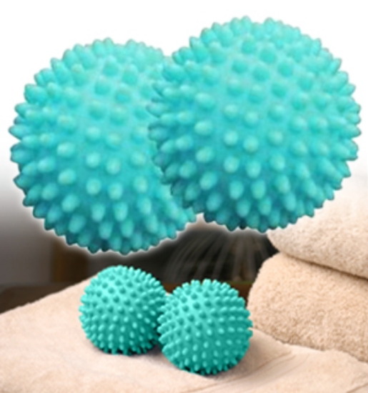 Get softer clothes in less time! Dryer Balls are the safe, natural, easy way to soften fabrics while saving money on fabric softeners, dryer sheets and energy. There are no Chemicals!