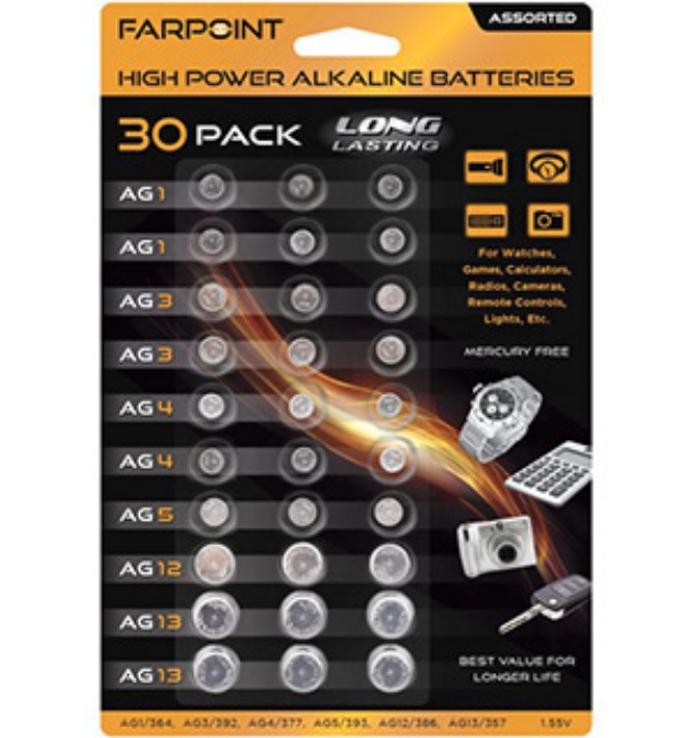 Picture 1 of 30 PC DynaCell Assorted Batteries