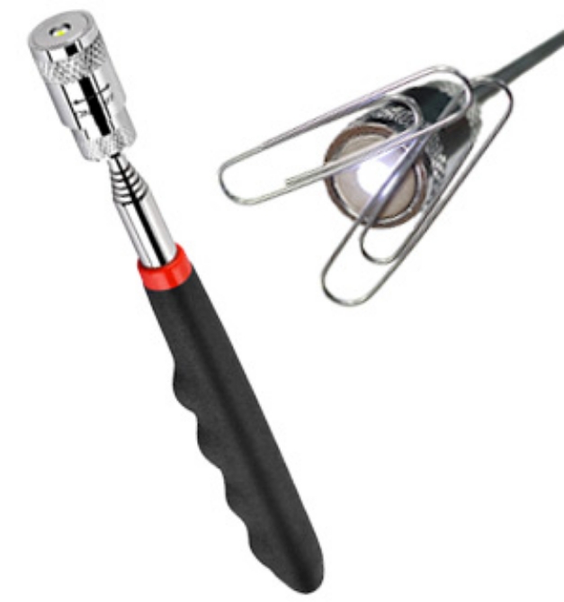 Picture 1 of 27in Extendable Magnetic Pick-Up Tool with LED Light