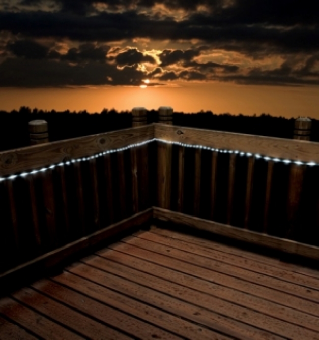 Picture 1 of 50 LED Solar Rope Lights White - 16.5 ft. of Lights (23 ft E to E)