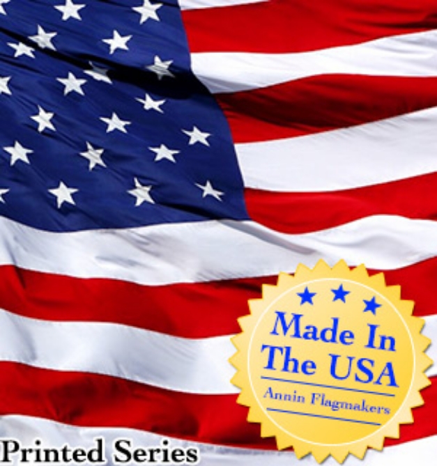 Picture 1 of Full Size 3x5 American Flag (Screen Printed)- Made in the USA