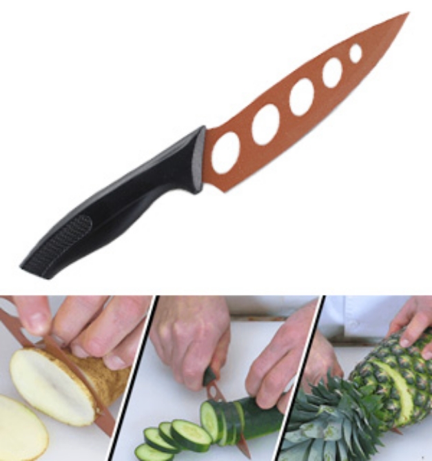 Picture 1 of Non-Stick Copper Knife: Stays Sharp FOREVER
