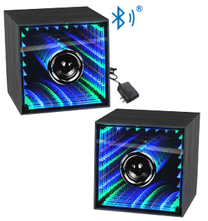 2pc Infinity Light Bluetooth Speakers