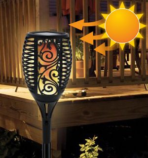 Solar Dancing Flame Torch Light