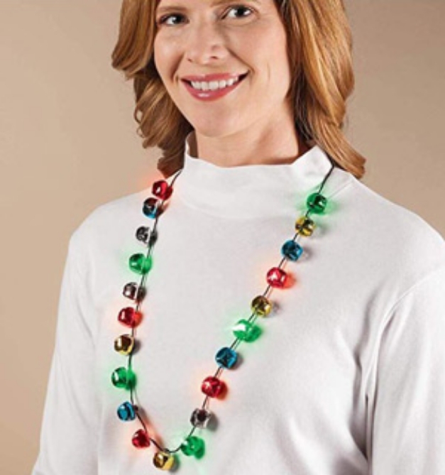 Picture 1 of Flashing Jingle Bell Necklace