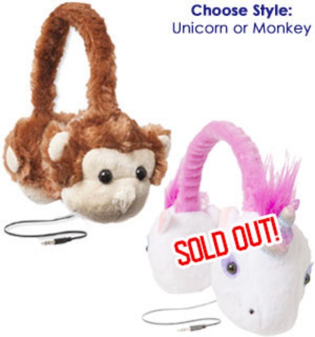 Picture 1 of Fuzzy Animal Headphones by Gentek