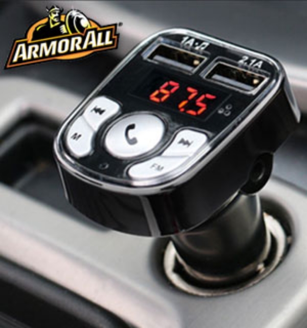 Picture 1 of Armor All Bluetooth FM Transmitter & Car Charger