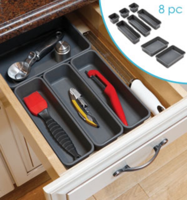 Picture 1 of Modular Drawer Dividers - 8pc Set