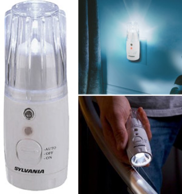 3 in 1 LED Power Failure Night Light and Flashlight by Sylvania