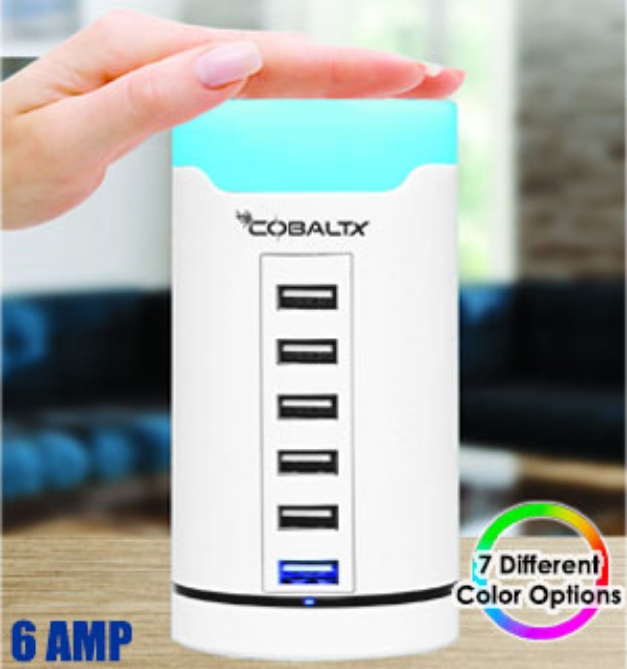 Picture 1 of 6 USB Port Charging Station with Mood Light