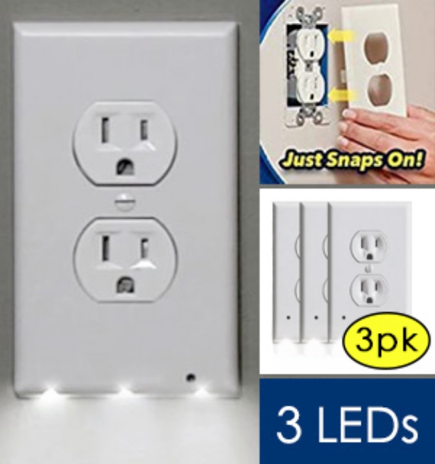 Picture 1 of Night Angel Wall-Outlet Night Light 3pk