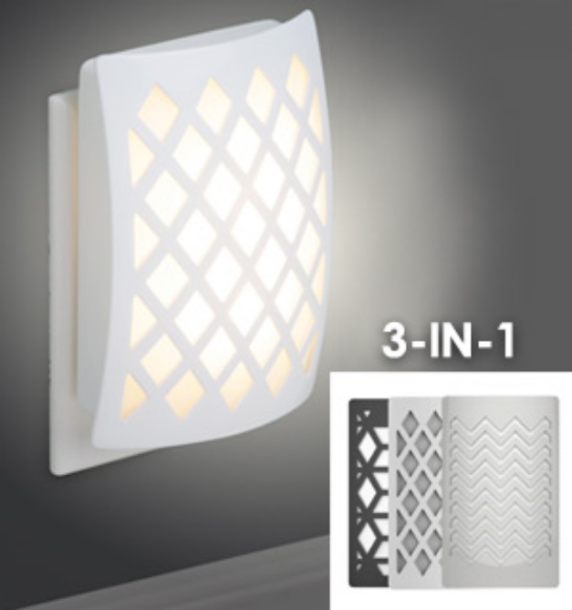 Picture 1 of 3000K Automatic LED Night Light w/ Interchangeable Face Plates