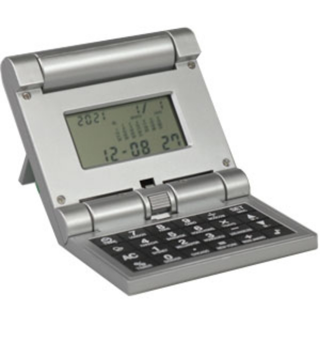 Picture 1 of Flip Open Multi-Function Clock W/ Calculator