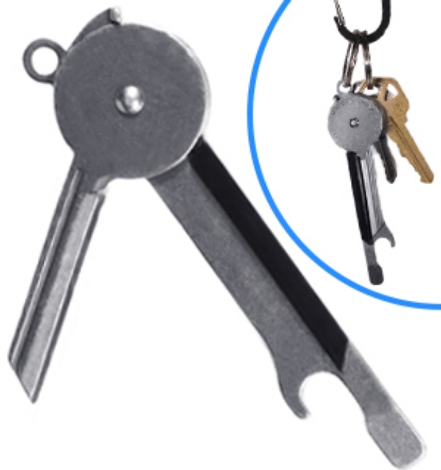 Picture 1 of 3-in-1 Key Knife Multitool