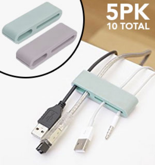 Picture 1 of Kikkerland Tidy Table Clips (10 Clips in All)