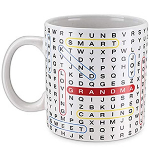 Picture 1 of Grandma Word Search 18oz Ceramic Mug