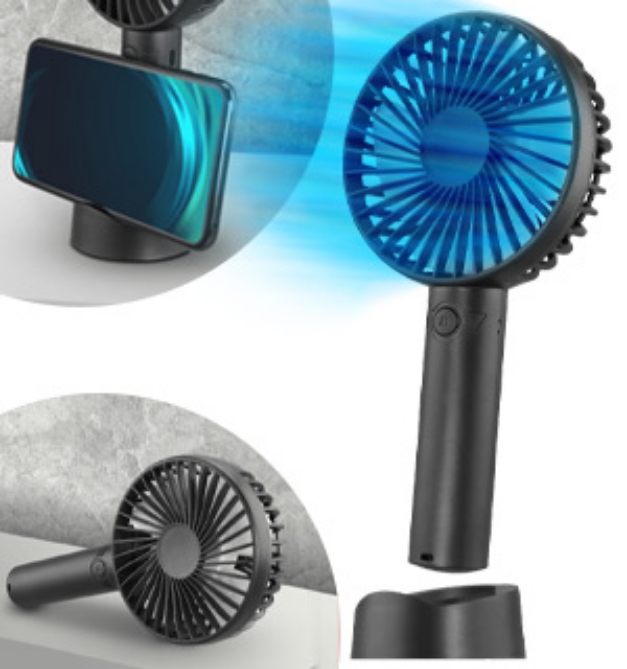 Picture 1 of Rechargeable USB Fan with Phone Stand